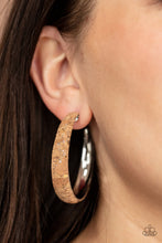 Load image into Gallery viewer, Paparazzi A CORK In The Road - Silver Earrings
