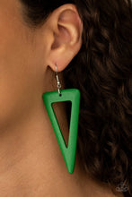 Load image into Gallery viewer, Paparazzi Bermuda Backpacker Green Earrings (Also available in Yellow)
