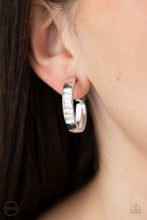 Load image into Gallery viewer, Paparazzi Ready, Steady, GLOW - White Clip-On Earrings
