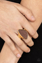 Load image into Gallery viewer, Paparazzi Perfectly Petrified Gold Ring
