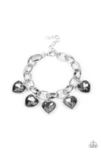 Load image into Gallery viewer, Paparazzi Candy Heart Charmer Silver Bracelet
