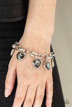 Load image into Gallery viewer, Paparazzi Candy Heart Charmer Silver Bracelet
