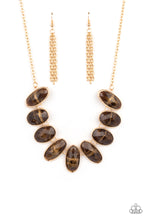 Load image into Gallery viewer, Paparazzi Elliptical Episode Brown Necklace
