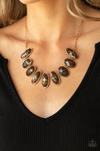 Load image into Gallery viewer, Paparazzi Elliptical Episode Brown Necklace
