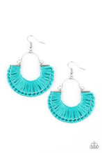 Load image into Gallery viewer, Paparazzi Threadbare Beauty Blue Earrings
