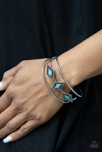 Load image into Gallery viewer, Paparazzi Desert Diamondback Blue Bracelet
