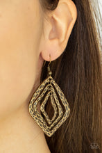 Load image into Gallery viewer, Paparazzi Primitive Performance - Brass Earrings
