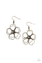 Load image into Gallery viewer, Paparazzi Petal Power - Brass Earrings
