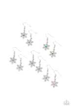 Load image into Gallery viewer, Paparazzi Starlet Shimmer Snowflake Earrings (Pack of 5)
