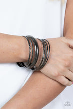 Load image into Gallery viewer, Paparazzi Stackable Stunner - Black Bracelet
