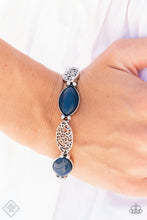 Load image into Gallery viewer, Paparazzi Garden Rendezvous Blue Bracelet Glimpses of Malibu October 2021 Fashion Fix
