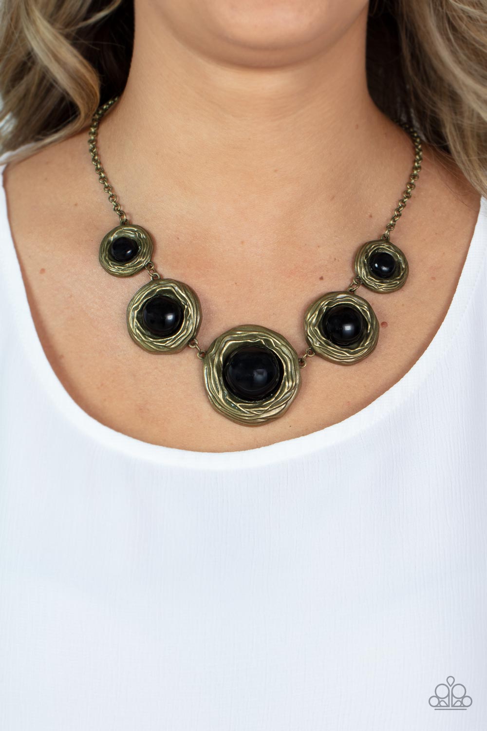 Paparazzi The Next NEST Thing - Brass Necklace