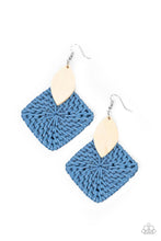 Load image into Gallery viewer, Paparazzi Sabbatical WEAVE - Blue Earrings
