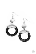 Load image into Gallery viewer, Paparazzi ENTRADA at Your Own Risk - Black Earrings
