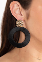 Load image into Gallery viewer, Paparazzi Strategically Sassy - Black Earrings
