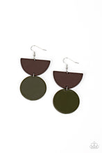 Load image into Gallery viewer, Paparazzi Beach Bistro Green Earrings
