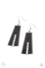 Load image into Gallery viewer, Paparazzi Demandingly Deco - Black Earrings (September 2021 Fiercely 5th Avenue Fasion Fix
