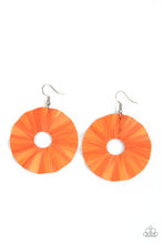 Load image into Gallery viewer, Paparazzi Fan the Breeze - Orange Earrings
