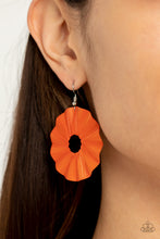 Load image into Gallery viewer, Paparazzi Fan the Breeze - Orange Earrings
