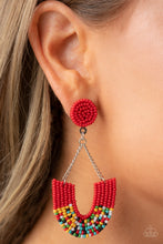 Load image into Gallery viewer, Paparazzi Make it RAINBOW Red Earrings
