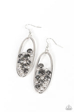 Load image into Gallery viewer, Paparazzi Prismatic Poker Face - Silver Earrings
