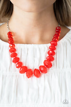 Load image into Gallery viewer, Paparazzi Happy-GLOW-Lucky - Red Necklace
