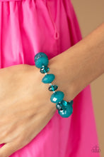 Load image into Gallery viewer, Paparazzi Keep GLOWING Forward - Blue Bracelet
