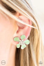 Load image into Gallery viewer, Paparazzi Island Iris Green Clip On Earrings
