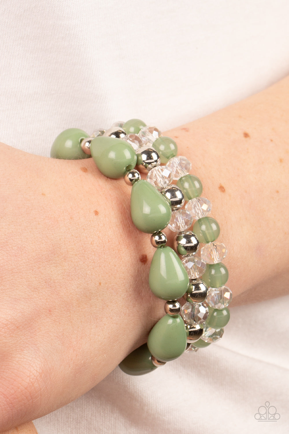 Paparazzi Beachside Brunch - Green Bracelet