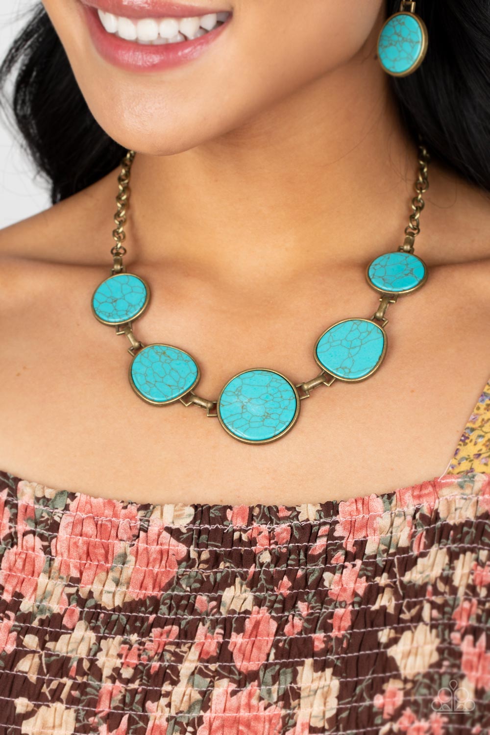 Paparazzi Santa Fe Flats - Brass Necklace