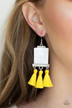 Load image into Gallery viewer, Paparazzi Tassel Retreat Yellow Earrings
