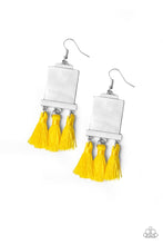 Load image into Gallery viewer, Paparazzi Tassel Retreat Yellow Earrings
