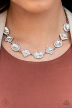 Load image into Gallery viewer, Paparazzi Diamond of the Season - White Necklace (September 2022 Fiercely 5th Avenue)
