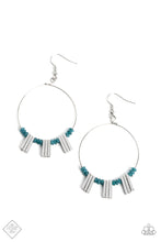Load image into Gallery viewer, Paparazzi Luxe Lagoon - Blue Earrings (Sunset Sightings October 2022 Fashion Fix)
