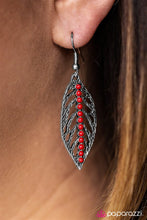 Load image into Gallery viewer, Paparazzi LEAF It at That Red Earrings

