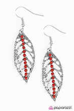 Load image into Gallery viewer, Paparazzi LEAF It at That Red Earrings
