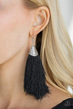 Load image into Gallery viewer, Paparazzi Tassel Temptress Black Earrings
