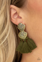 Load image into Gallery viewer, Paparazzi Tenacious Tassel - Green Earrings
