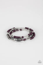 Load image into Gallery viewer, Paparazzi Tribal Spunk Purple Bracelet
