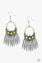 Load image into Gallery viewer, Paparazzi Cry Me A RIVIERA Yellow Earring
