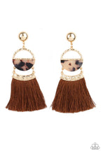 Load image into Gallery viewer, Paparazzi Tassel Trot Brown Earrings
