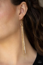 Load image into Gallery viewer, Paparazzi Center Stage Status Gold Earring
