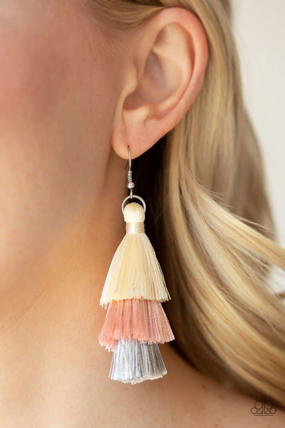 Paparazzi Hold On To Your Tassel Pink Earrings
