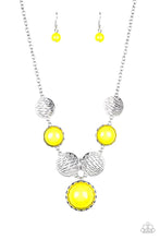 Load image into Gallery viewer, Bohemian Bombshell Yellow Necklace and Boardwalk Boho Yellow Bracelet
