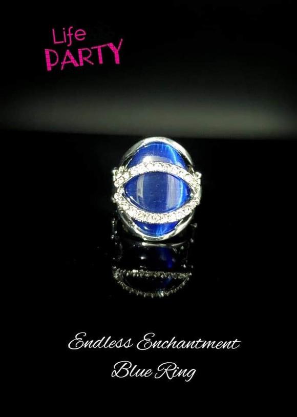 Paparazzi Endless Enchantment Blue Ring (November 2020 Life of the Party)