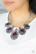 Load image into Gallery viewer, Paparazzi Opal Auras Purple Necklace
