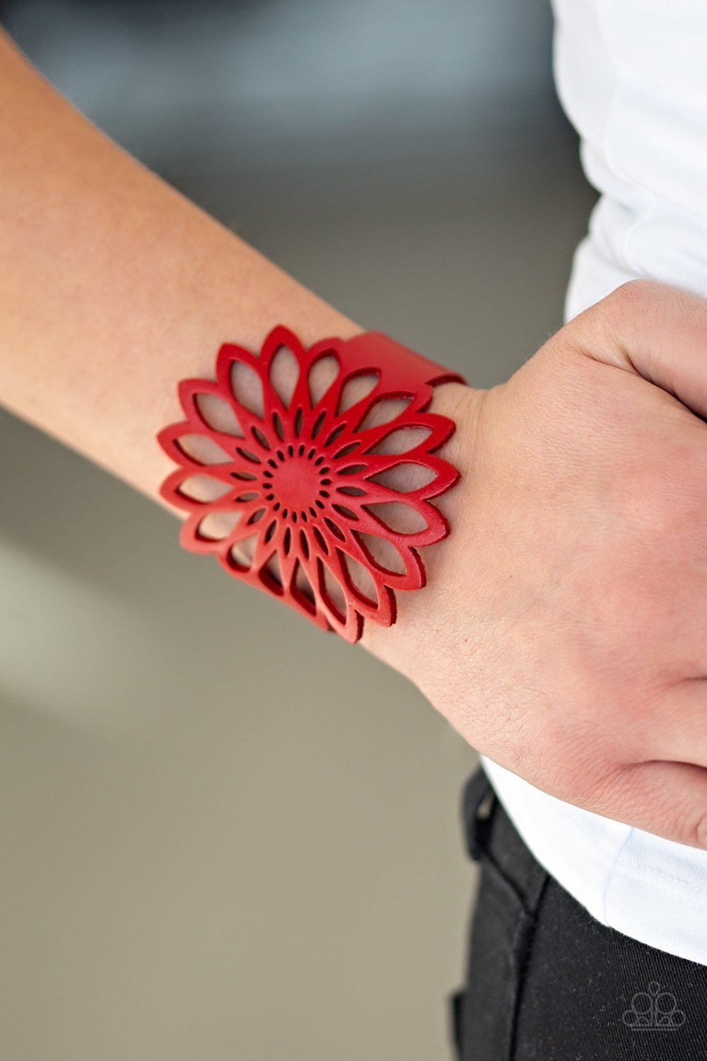 Paparazzi Wildly Wildflower Red Bracelet