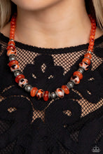 Load image into Gallery viewer, Paparazzi Warp Whimsicality Orange Necklace
