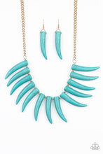 Load image into Gallery viewer, Paparazzi Tusk Tundra Blue Necklace (August 2020 Life of the Party Exclusive)
